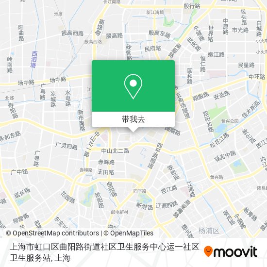 上海市虹口区曲阳路街道社区卫生服务中心运一社区卫生服务站地图