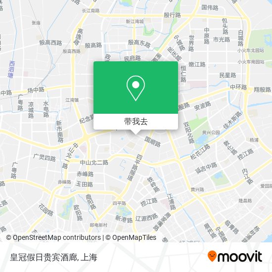 皇冠假日贵宾酒廊地图