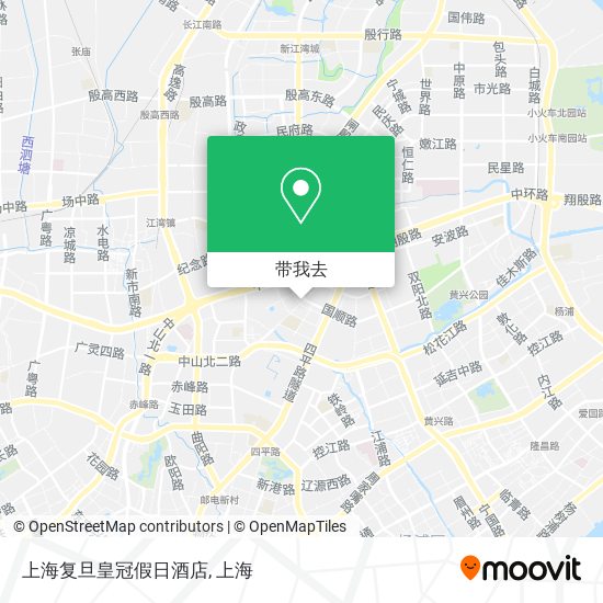 上海复旦皇冠假日酒店地图