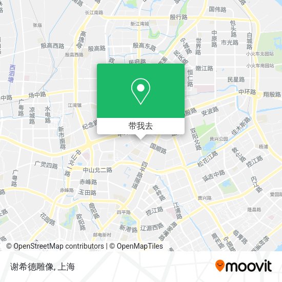 谢希德雕像地图
