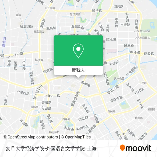 复旦大学经济学院-外国语言文学学院地图