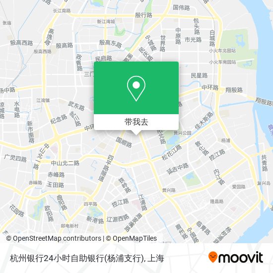 杭州银行24小时自助银行(杨浦支行)地图