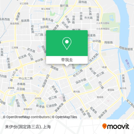 来伊份(国定路三店)地图