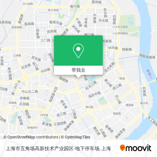 上海市五角场高新技术产业园区-地下停车场地图