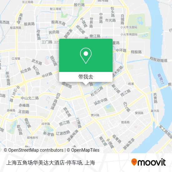 上海五角场华美达大酒店-停车场地图