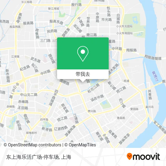 东上海乐活广场-停车场地图