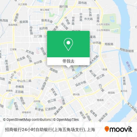 招商银行24小时自助银行(上海五角场支行)地图