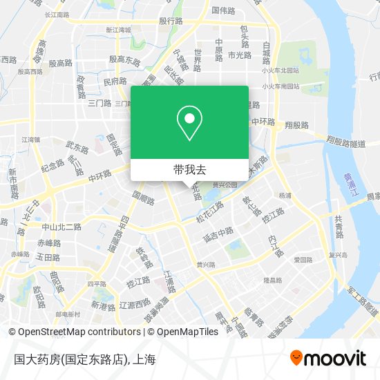 国大药房(国定东路店)地图