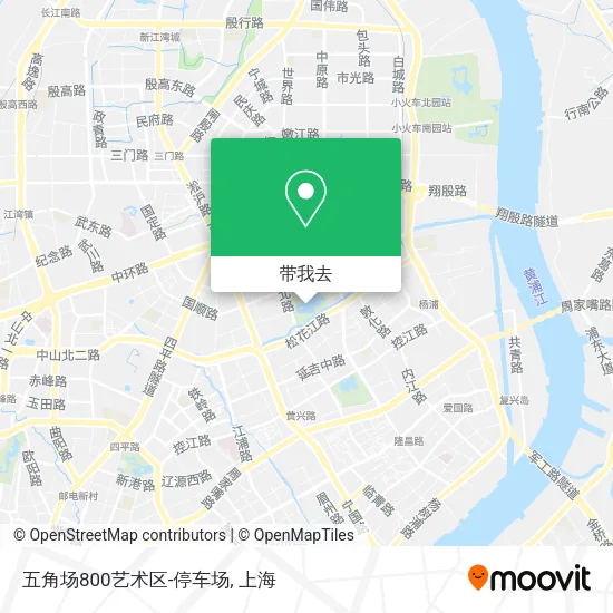 五角场800艺术区-停车场地图