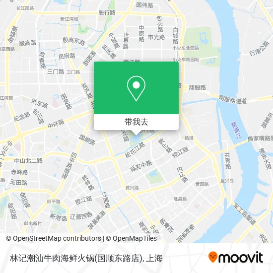 林记潮汕牛肉海鲜火锅(国顺东路店)地图