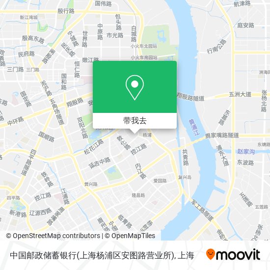 中国邮政储蓄银行(上海杨浦区安图路营业所)地图
