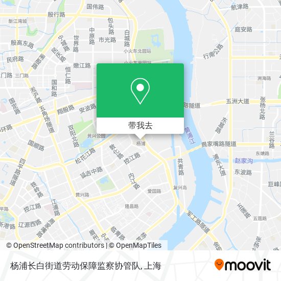 杨浦长白街道劳动保障监察协管队地图