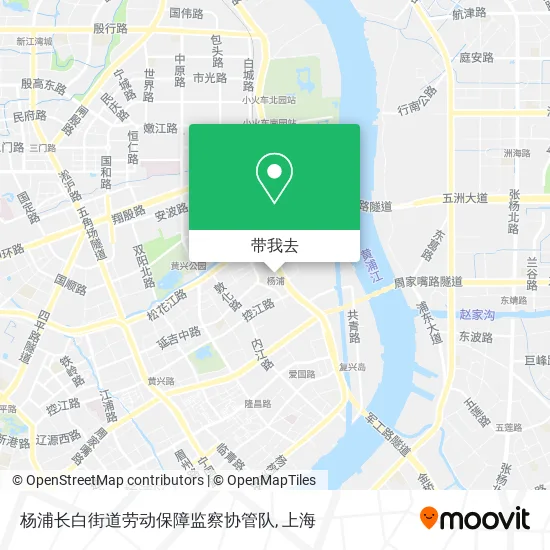 杨浦长白街道劳动保障监察协管队地图