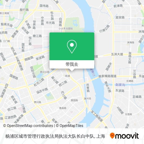 杨浦区城市管理行政执法局执法大队长白中队地图