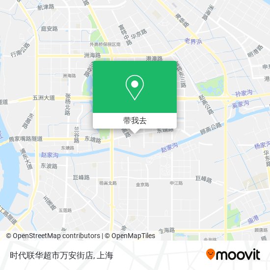 时代联华超市万安街店地图