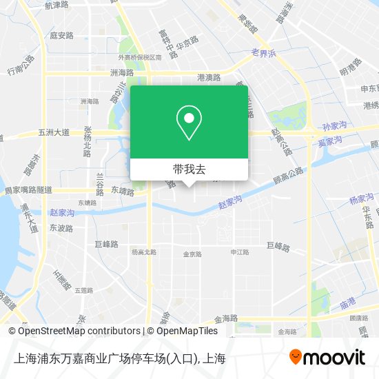 上海浦东万嘉商业广场停车场(入口)地图