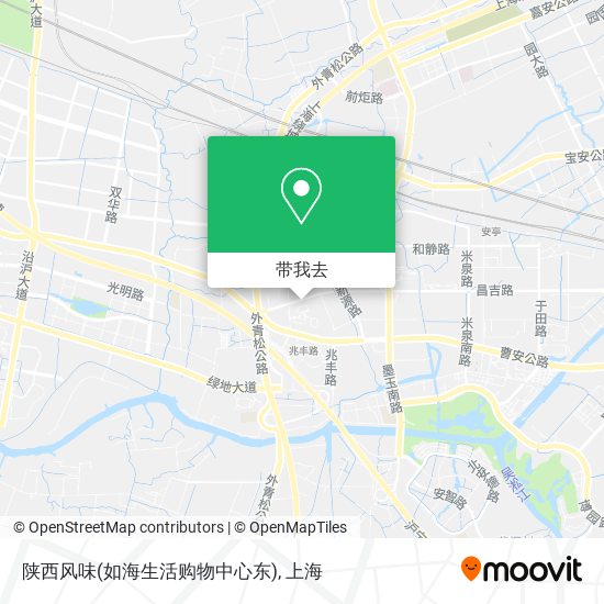陕西风味(如海生活购物中心东)地图