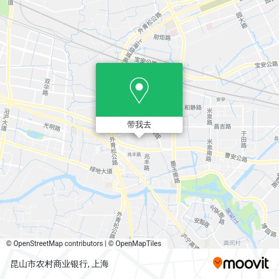 昆山市农村商业银行地图