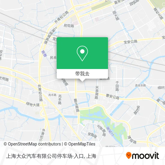 上海大众汽车有限公司停车场-入口地图