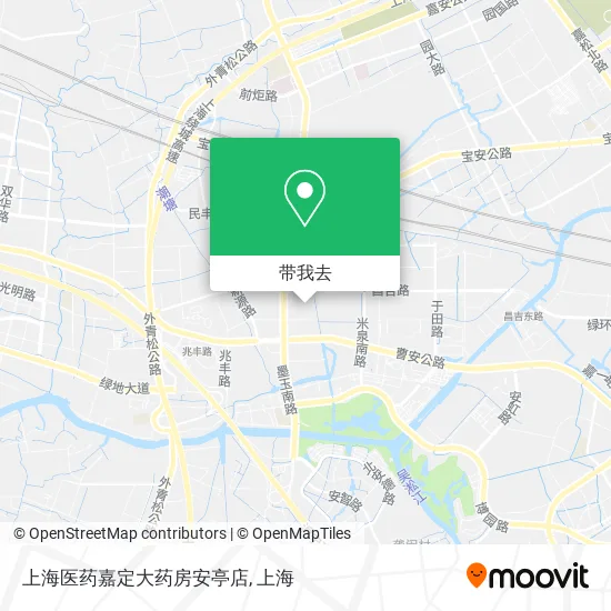 上海医药嘉定大药房安亭店地图