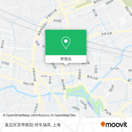 嘉定区安亭医院-停车场库地图
