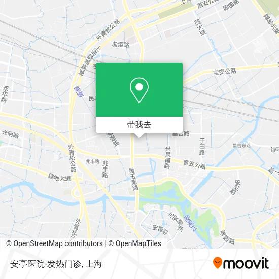 安亭医院-发热门诊地图