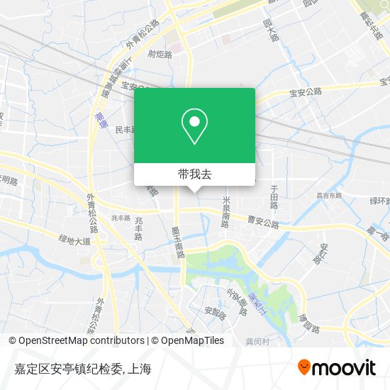 嘉定区安亭镇纪检委地图