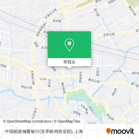 中国邮政储蓄银行(安亭邮局营业部)地图