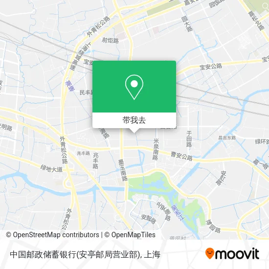 中国邮政储蓄银行(安亭邮局营业部)地图