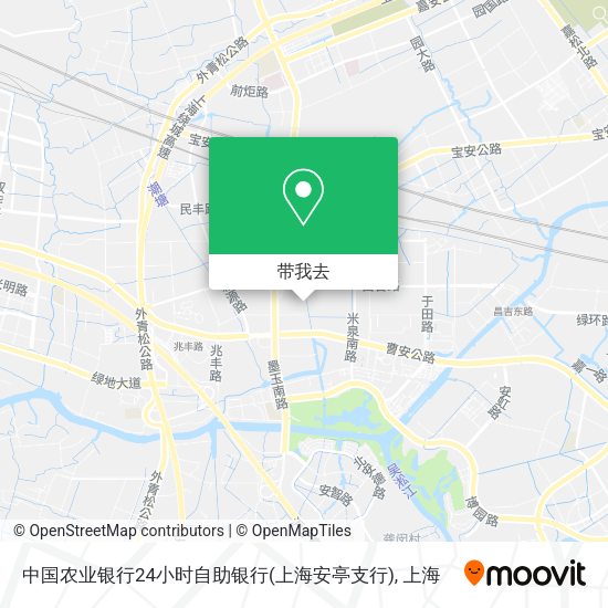 中国农业银行24小时自助银行(上海安亭支行)地图
