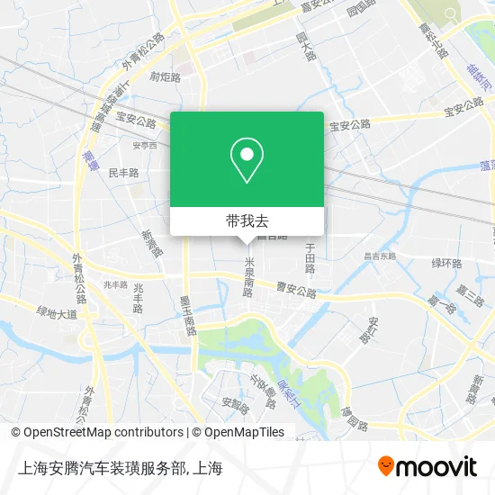 上海安腾汽车装璜服务部地图