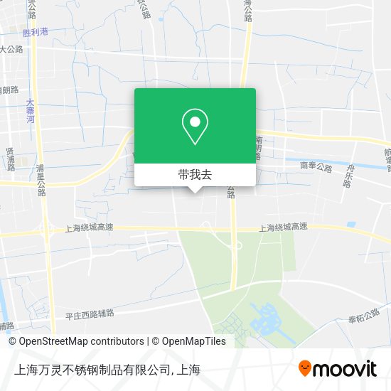 上海万灵不锈钢制品有限公司地图