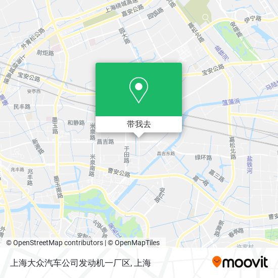 上海大众汽车公司发动机一厂区地图