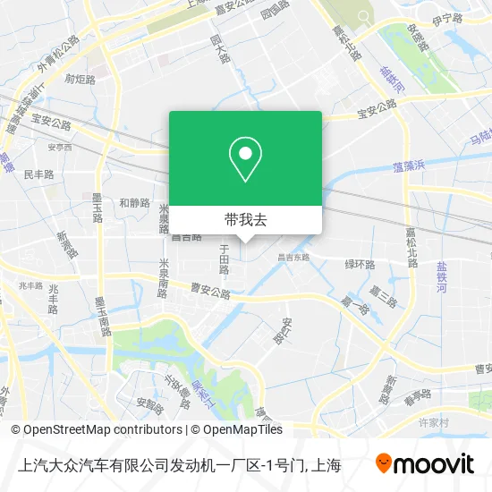 上汽大众汽车有限公司发动机一厂区-1号门地图