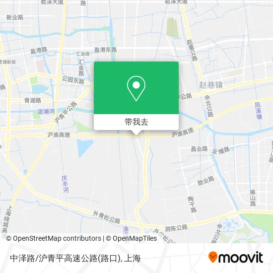 中泽路/沪青平高速公路(路口)地图