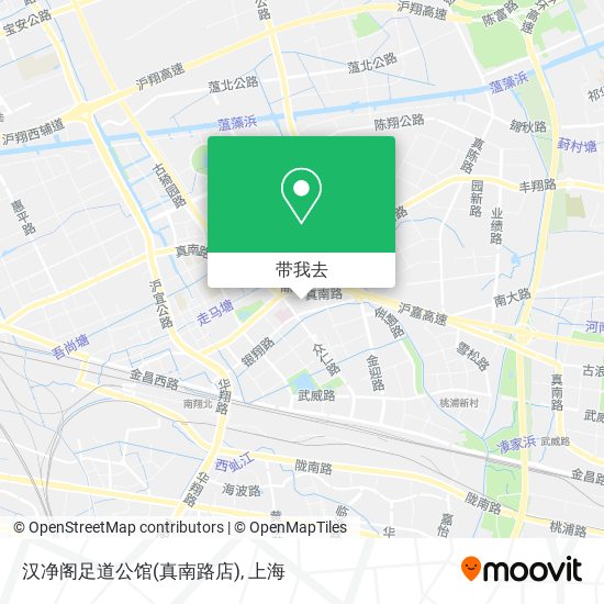 汉净阁足道公馆(真南路店)地图