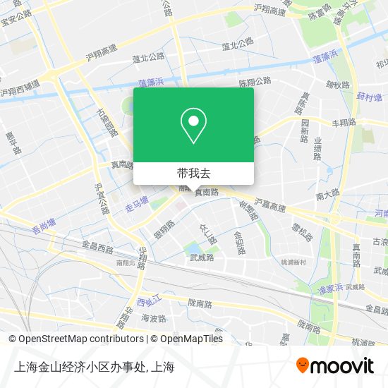 上海金山经济小区办事处地图