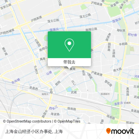 上海金山经济小区办事处地图