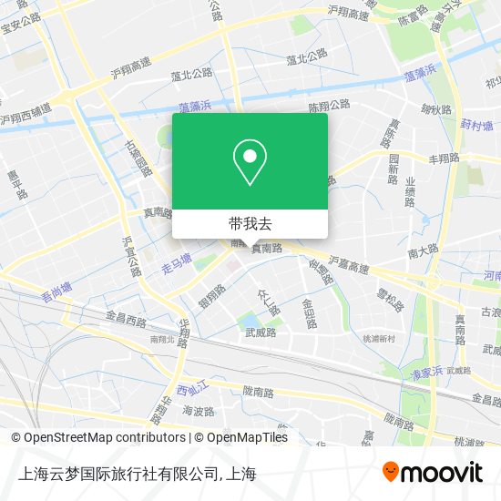 上海云梦国际旅行社有限公司地图