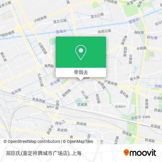 屈臣氏(嘉定祥腾城市广场店)地图