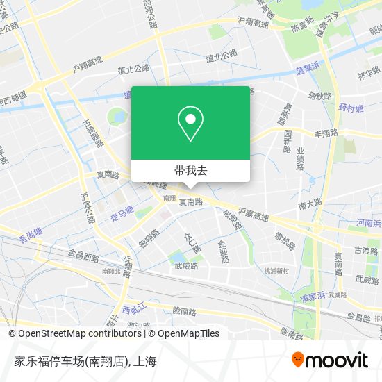 家乐福停车场(南翔店)地图