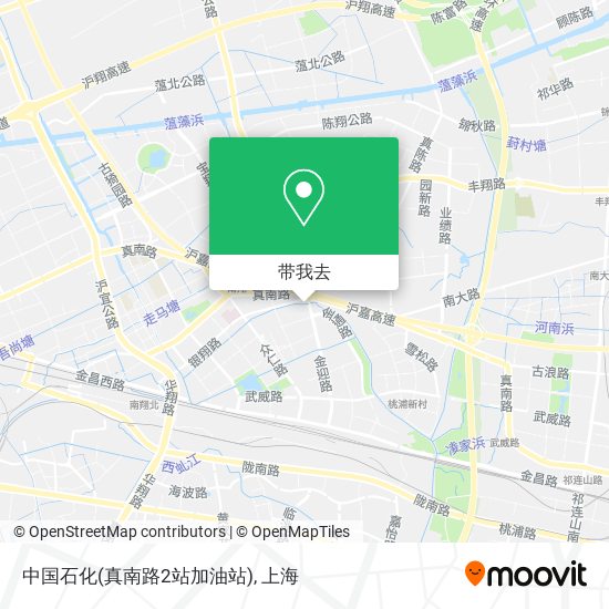 中国石化(真南路2站加油站)地图