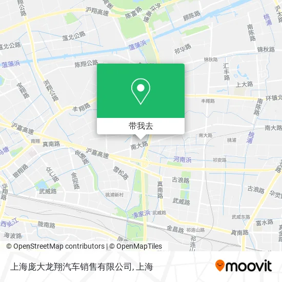 上海庞大龙翔汽车销售有限公司地图