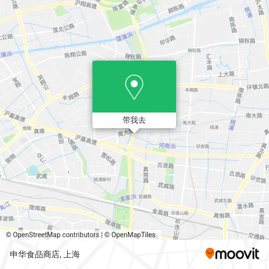 申华食品商店地图