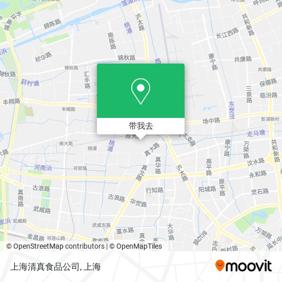 上海清真食品公司地图