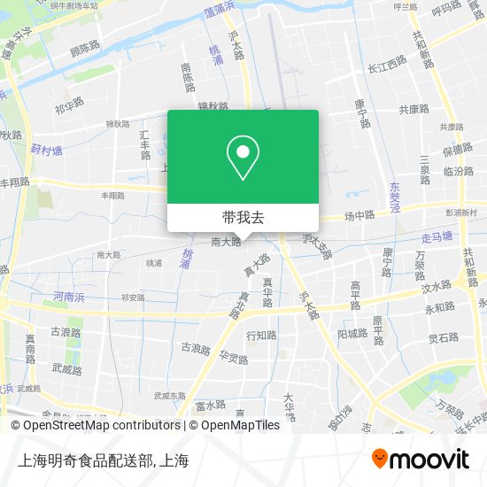 上海明奇食品配送部地图