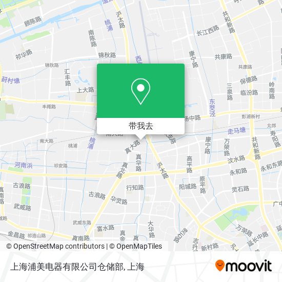 上海浦美电器有限公司仓储部地图