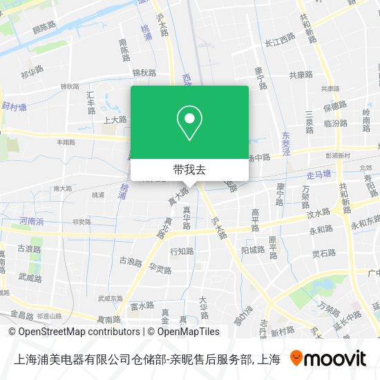 上海浦美电器有限公司仓储部-亲昵售后服务部地图