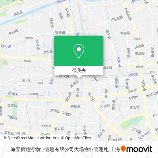 上海宝房通河物业管理有限公司大场物业管理处地图