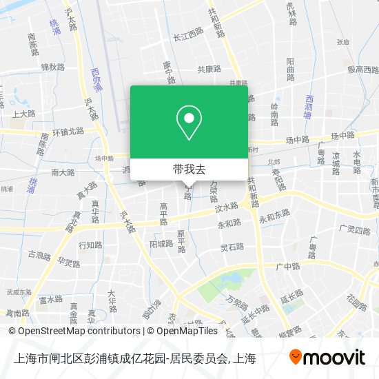 上海市闸北区彭浦镇成亿花园-居民委员会地图